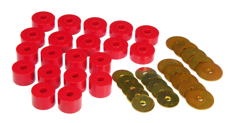 Body Mount Kit; Red; - 13-103