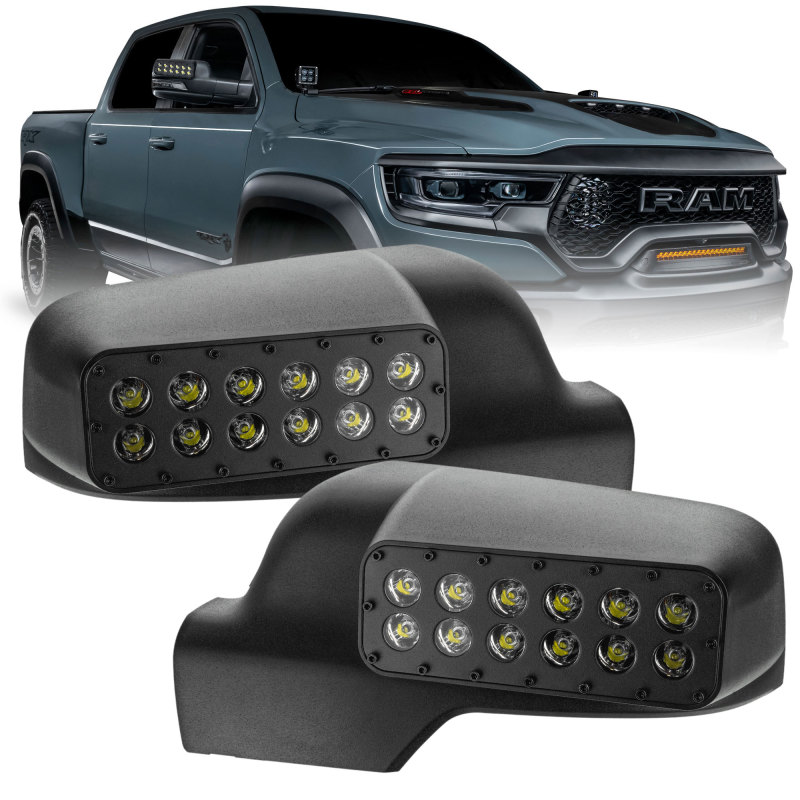 2019-2023 RAM 1500 DT LED Off-Road Side Mirror Ditch Lights - 5914-001