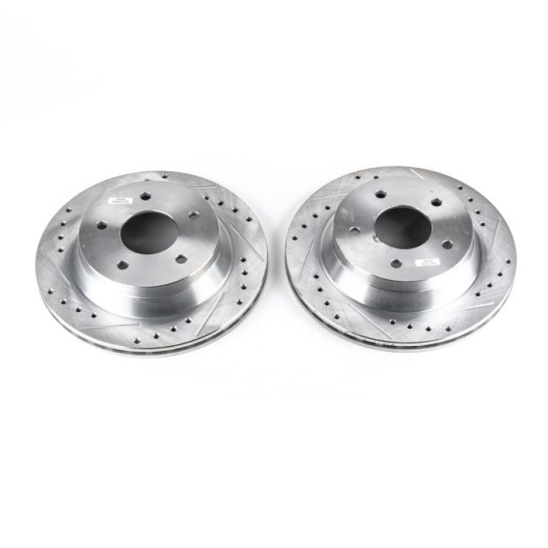 Power Stop 84-87 Chevrolet Corvette Front Evolution Drilled & Slotted Rotors - Pair - AR8220XPR