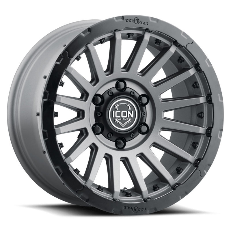 ICON Recon Pro 17x8.5 5x5 -6mm Offset 4.5in BS 71.5mm Bore Charcoal Wheel - 23617857345CH