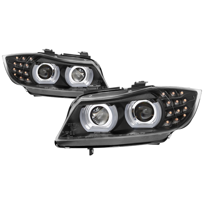 Projector Headlights; HID Model Only w/AFS; Black; - 5086495