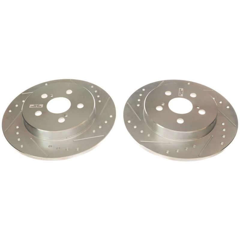 Power Stop 19-20 Toyota Corolla Rear Evolution Drilled & Slotted Rotors - Pair - JBR1779XPR