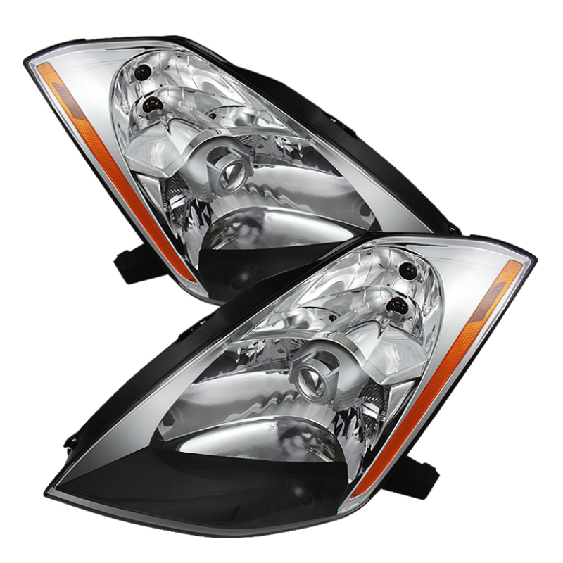 Xtune Nissan 350Z 03-05 (Hid Model Only) Crystal Headlights Chrome HD-JH-N350Z-HID-C - 9025532