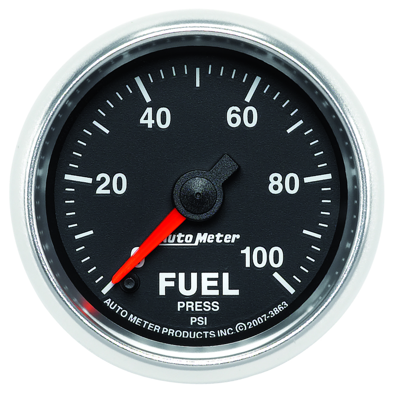 Autometer GS 0-100 PSI Full Sweep Electronic Fuel Pressure Gauge - 3863