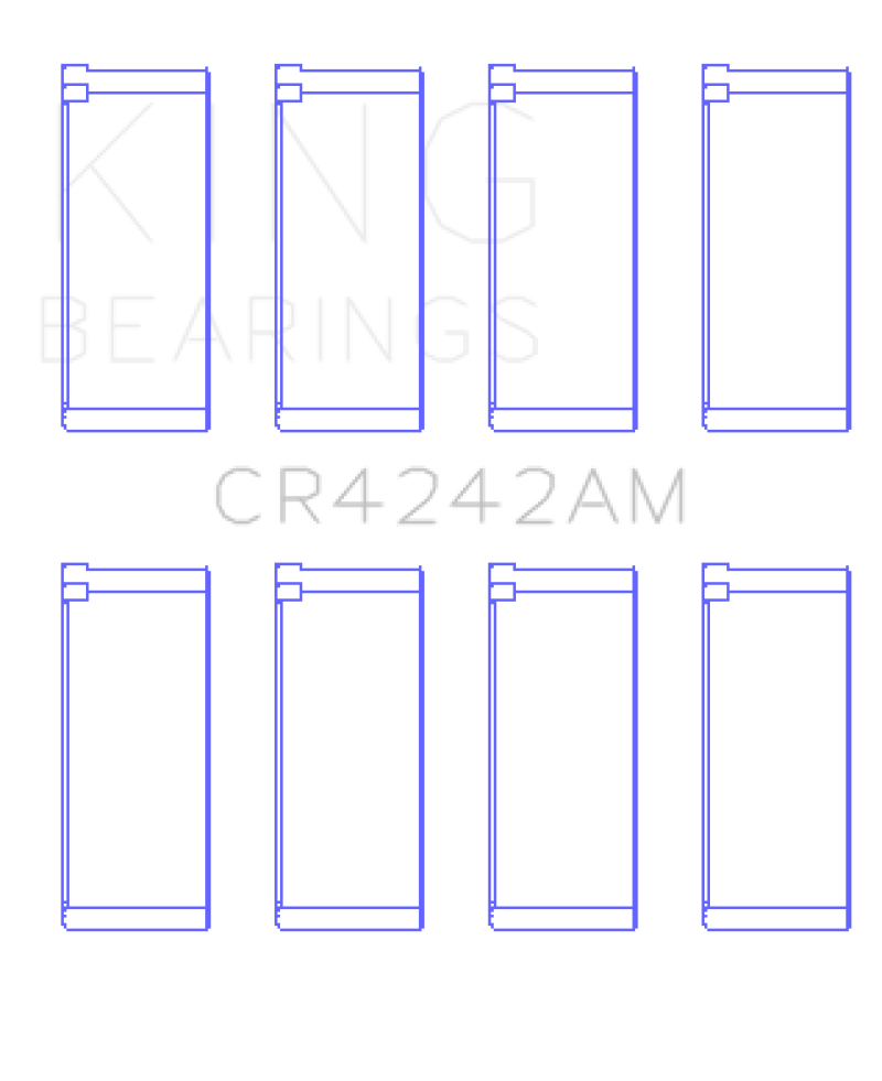 King Honda 97ci 1.6L L4 B16A2/B16A3 (Size STD) Rod Bearing Set - CR4242AM