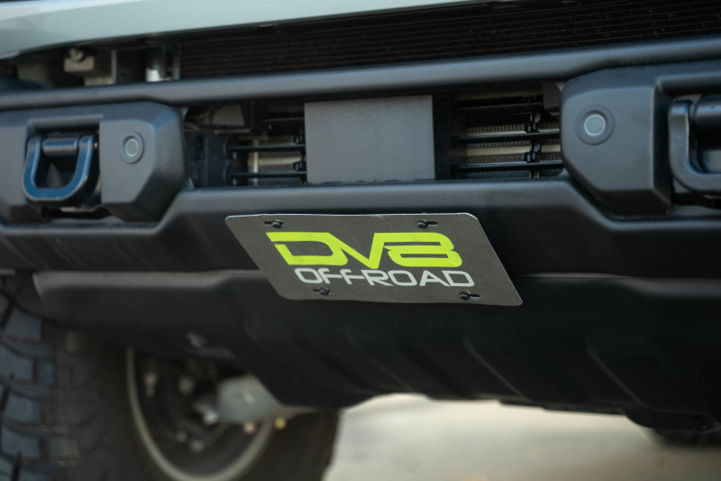 DV8 Offroad 2021 Ford Bronco Capable Bumper Slanted Front License Plate Mount - LPBR-05