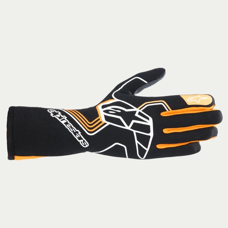 Glove Tech-1 Race V4 Black / Flou Org X-Large - 3552024-156-XL