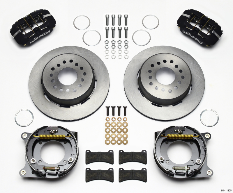 Wilwood Dynapro Low-Profile 11.00in P-Brake Kit 55-57 Chevy 2.34in Offset - 140-11405