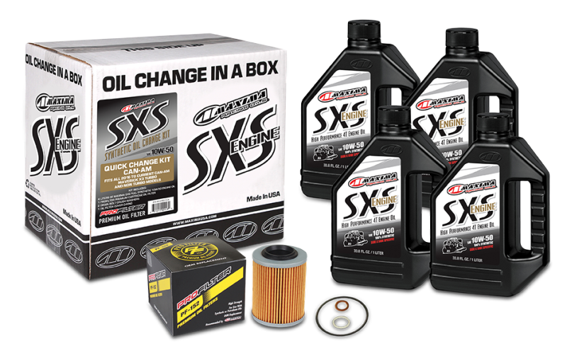 Maxima SXS Can-Am Oil Change Kit 10W-50 Full-Synthetic Maverick X3 - 90-219013-CA
