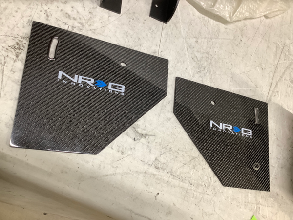 NRG Carbon Fiber Spoiler - Universal (59in.) NRG Logo Large End Plates - CARB-A590NRG, Condition: Scratch & Dent, CARB-A590NRG-Scratch-Dent-429