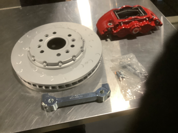 Alcon 2021+ RAM TRX 376x42mm Rotors 6-Piston Red Calipers Front Brake Upgrade Kit - BKF1559AX75, Condition: Scratch & Dent, BKF1559AX75-Scratch-Dent-15003