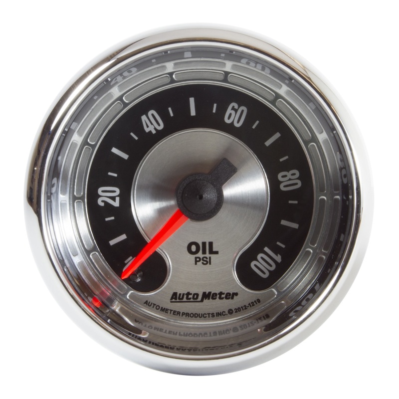 Autometer American Muscle 2 1/16in 100PSI Mechanical Oil Pressure Gauge - 1219