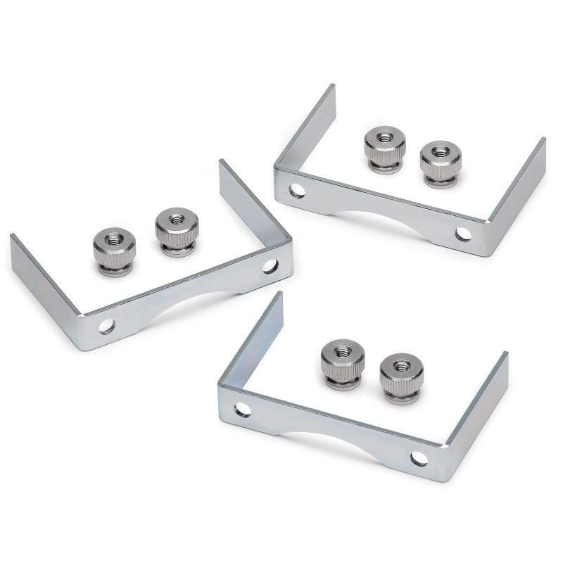 Includes 3 aluminum mounting brackets, 6 lockwashers, and 6 aluminum thumb nuts. - 2226