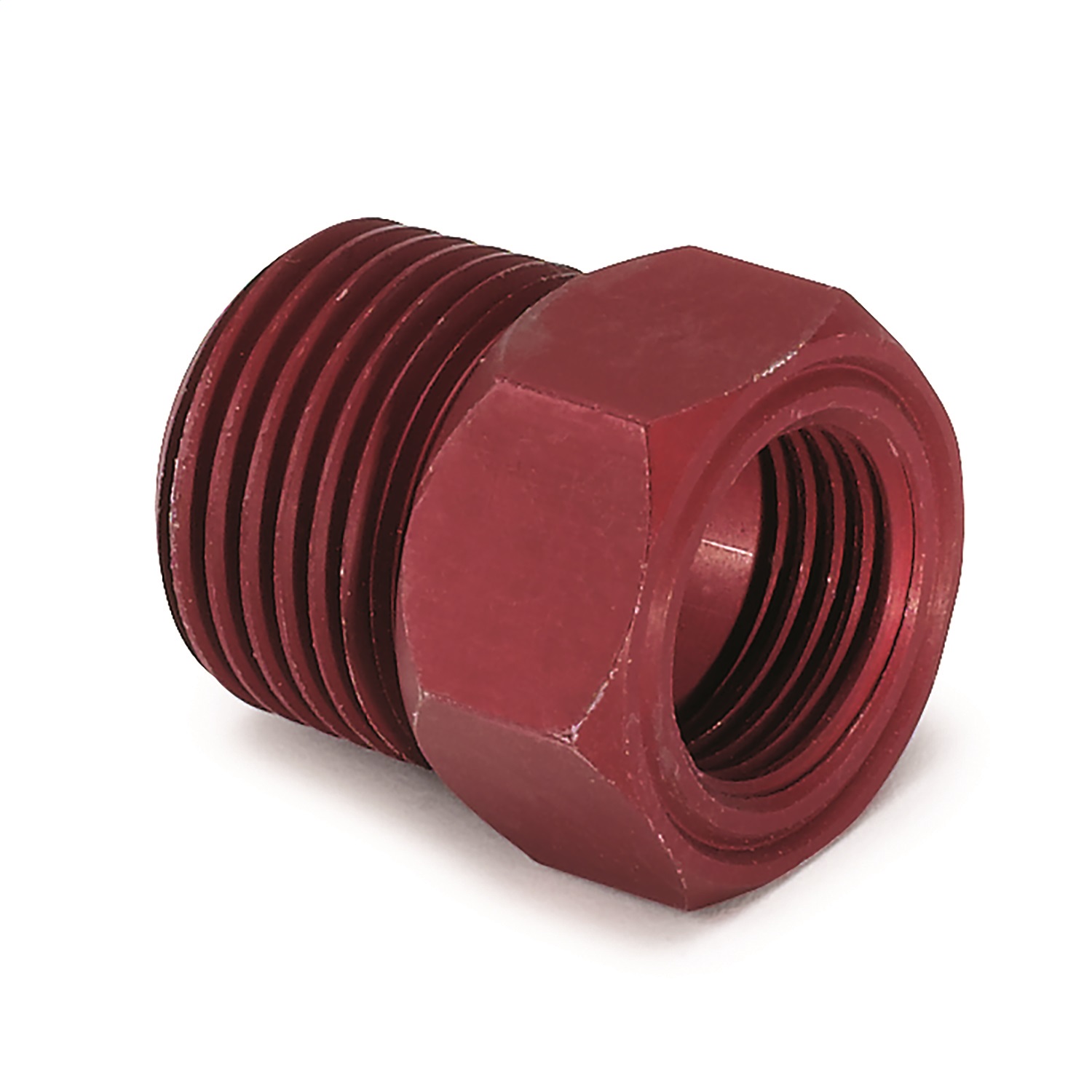 AutoMeter Fitting Adapter 1/2in. NPT Male Aluminum Red For Mech. Temp. Gauge - 2273
