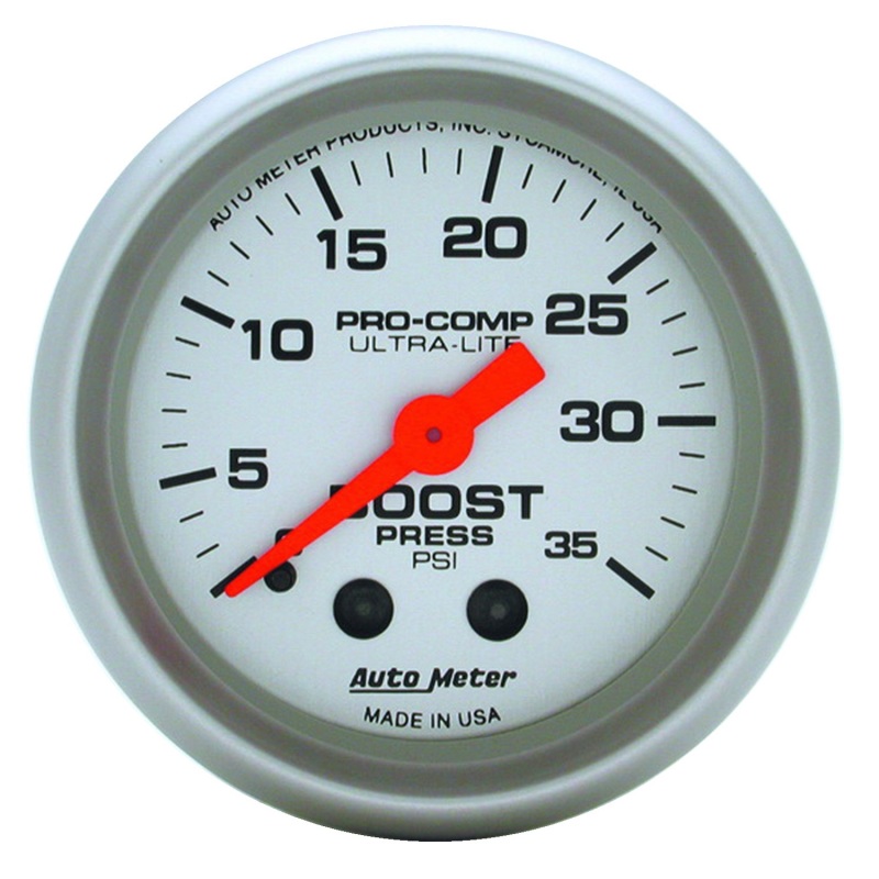 Autometer Ultra-Lite 52mm 35 PSI Mechanical  Boost Gauge - 4304