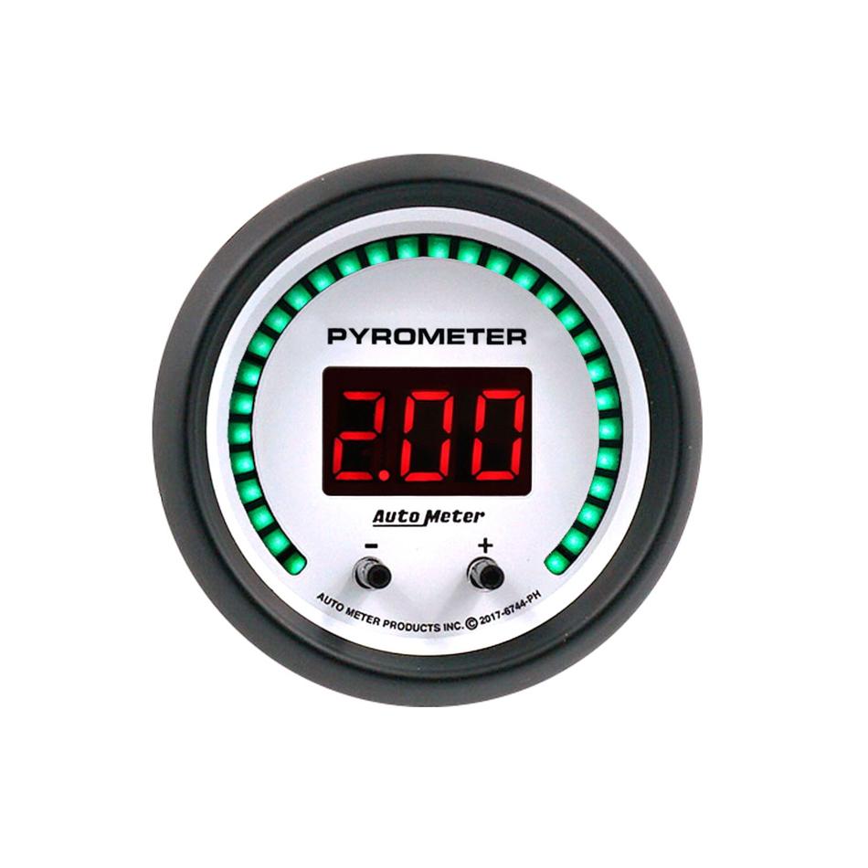 GAUGE, PYROMETER, 2 1/16", TWO CHANNEL, SELECTABLE, PHANTOM ELITE DIGITAL - 6744-PH