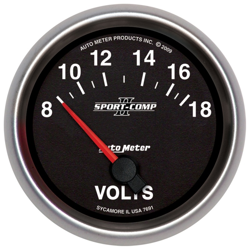 GAUGE; VOLTMETER; 2 5/8in.; 18V; ELECTRIC; SPORT-COMP II - 7691