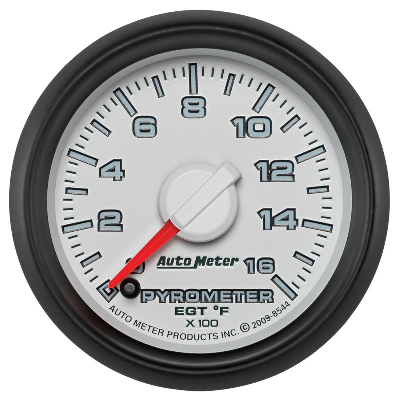 Autometer Factory Match 52.4mm Full Sweep Electronic 0-1600 Deg F EGT/Pyrometer Gauge - 8544