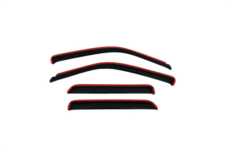 AVS 01-05 Chevy S10 Crew Cab Ventvisor In-Channel Front & Rear Window Deflectors 4pc - Smoke - 194755