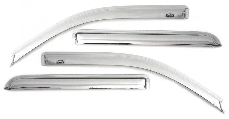 AVS 10-17 Chevy Equinox Ventvisor Outside Mount Front & Rear Window Deflectors 4pc - Chrome - 684166