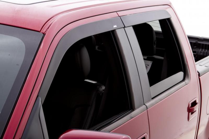 AVS 07-18 Toyota Tundra Crewmax Ventvisor Low Profile Window Deflectors 4pc - Matte Black - 774012