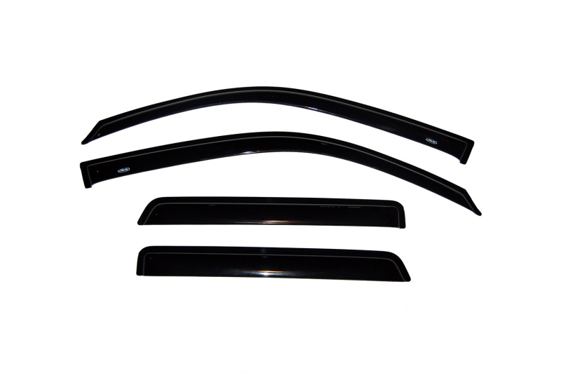 AVS 02-09 Chevy Trailblazer Ventvisor Outside Mount Window Deflectors 4pc - Smoke - 94733