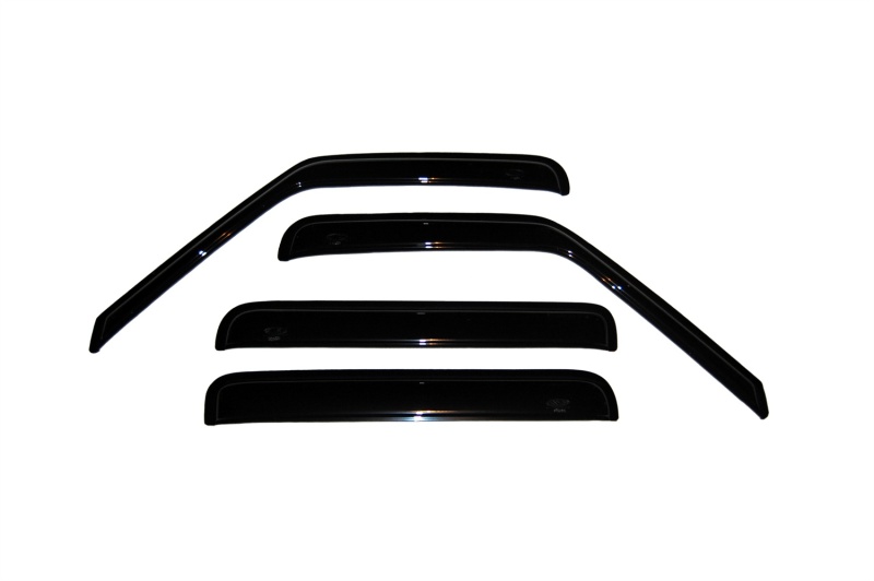 AVS 01-05 Chevy S10 Crew Cab Ventvisor Outside Mount Window Deflectors 4pc - Smoke - 94755