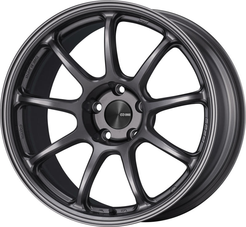 Enkei PF09 18x9.5 5x114.3 27mm Offset 75mm Bore Dark Silver Wheel - 540-895-6527DS