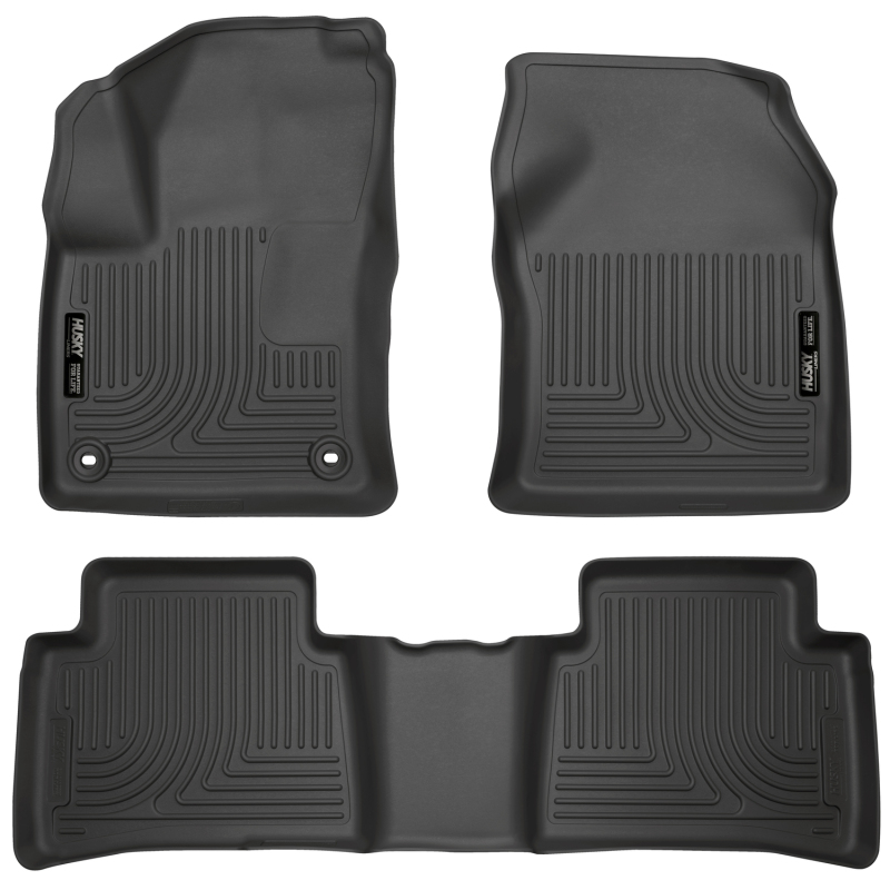 Husky Liners 2016 Toyota Prius Weatherbeater Black Front & 2nd Seat Floor Liners (Footwell Coverage) - 98991