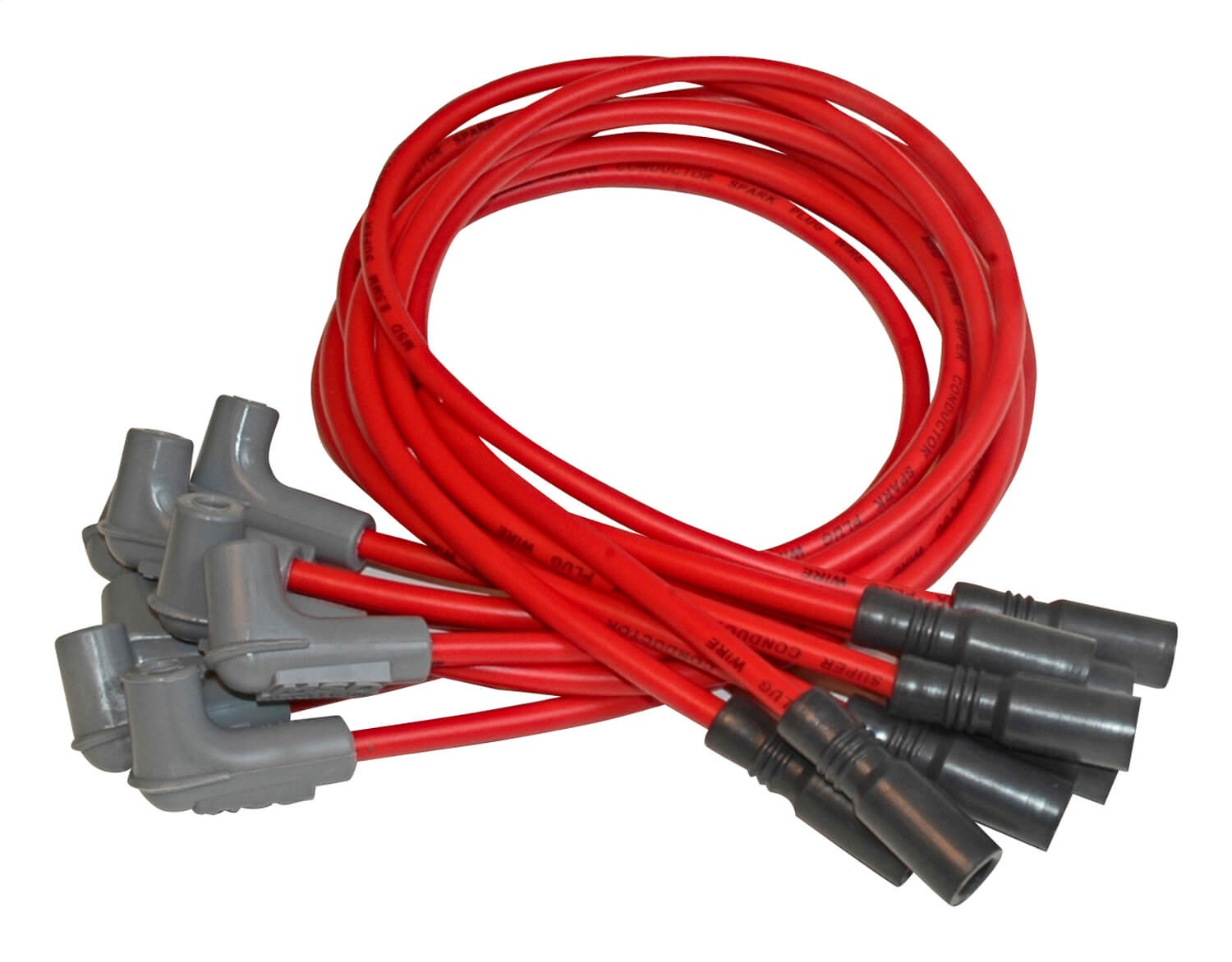 Custom Spark Plug Wire Set; 8.5mm; Red; Custom Fit To OEM Specifications; - 32149