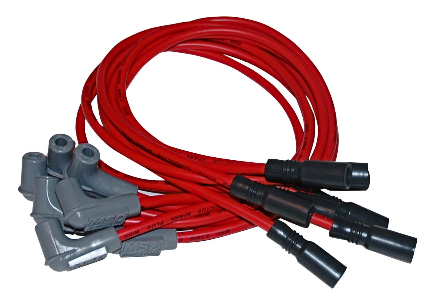 Custom Spark Plug Wire Set; 8.5mm; Red; Custom Fit To OEM Specifications; - 32179