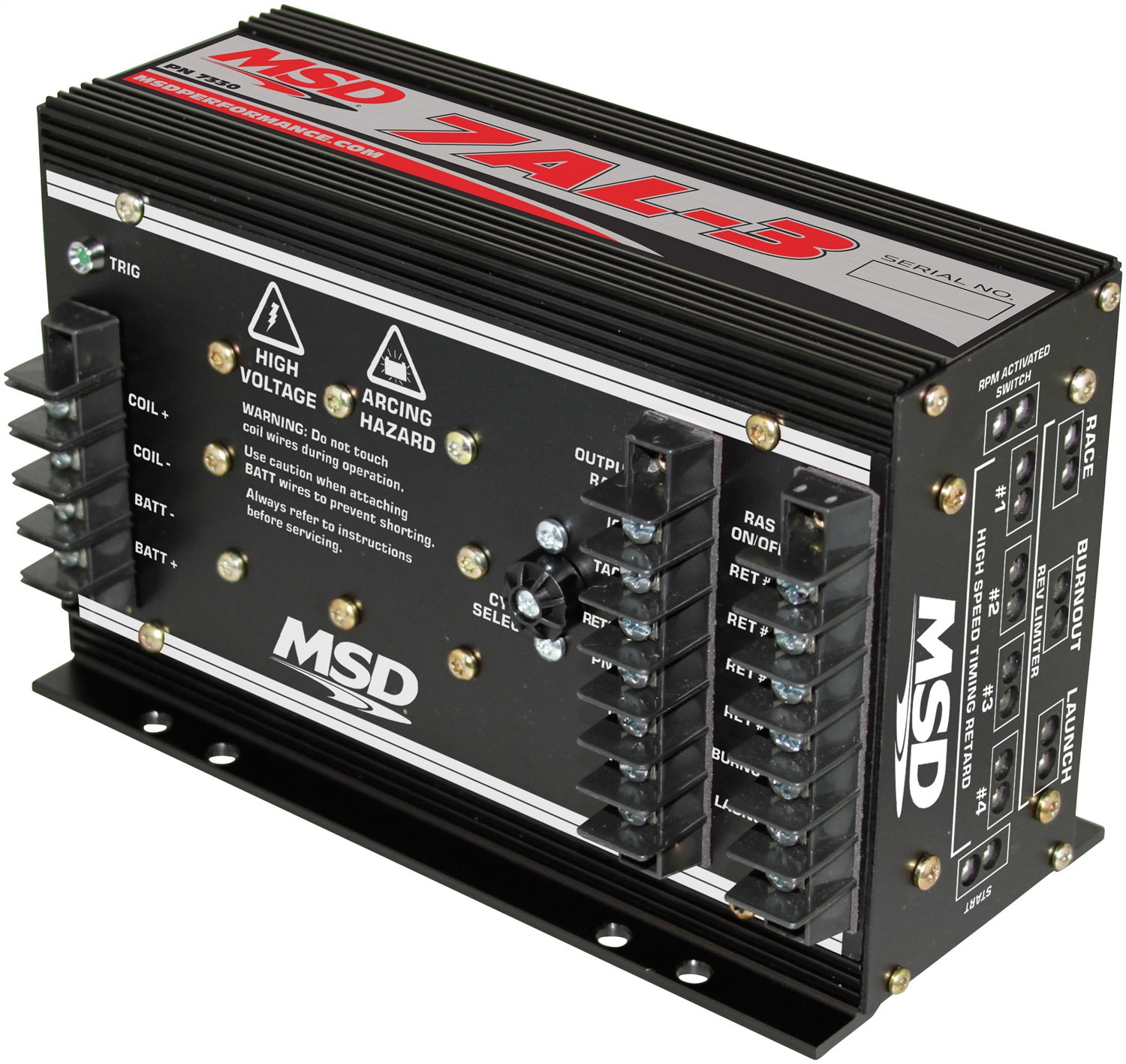 MSD 7AL-3 Pro Drag Race Ignition Box Black - 7330
