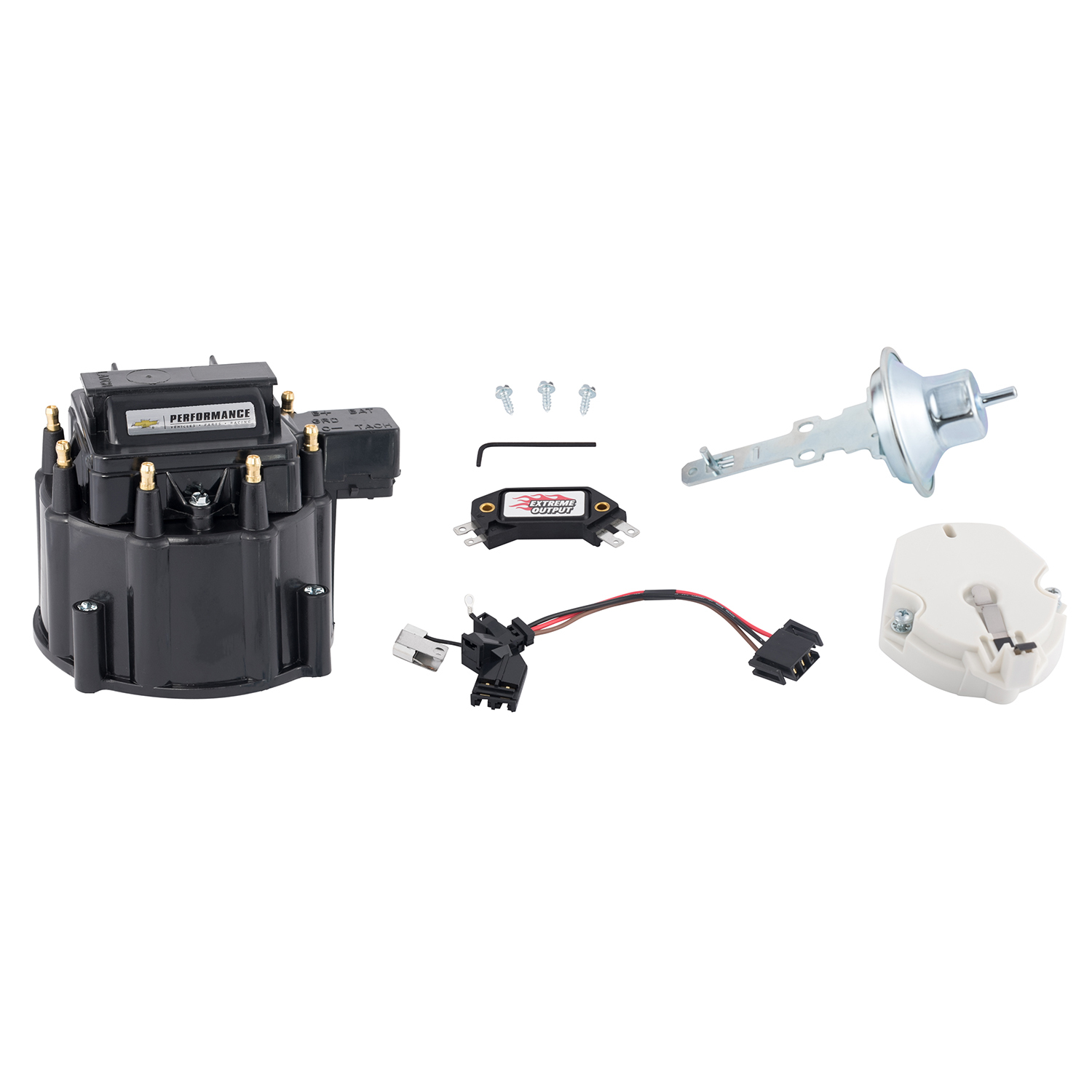 GM HEI Distributor Tune Up Kit Black Cap - 141-796