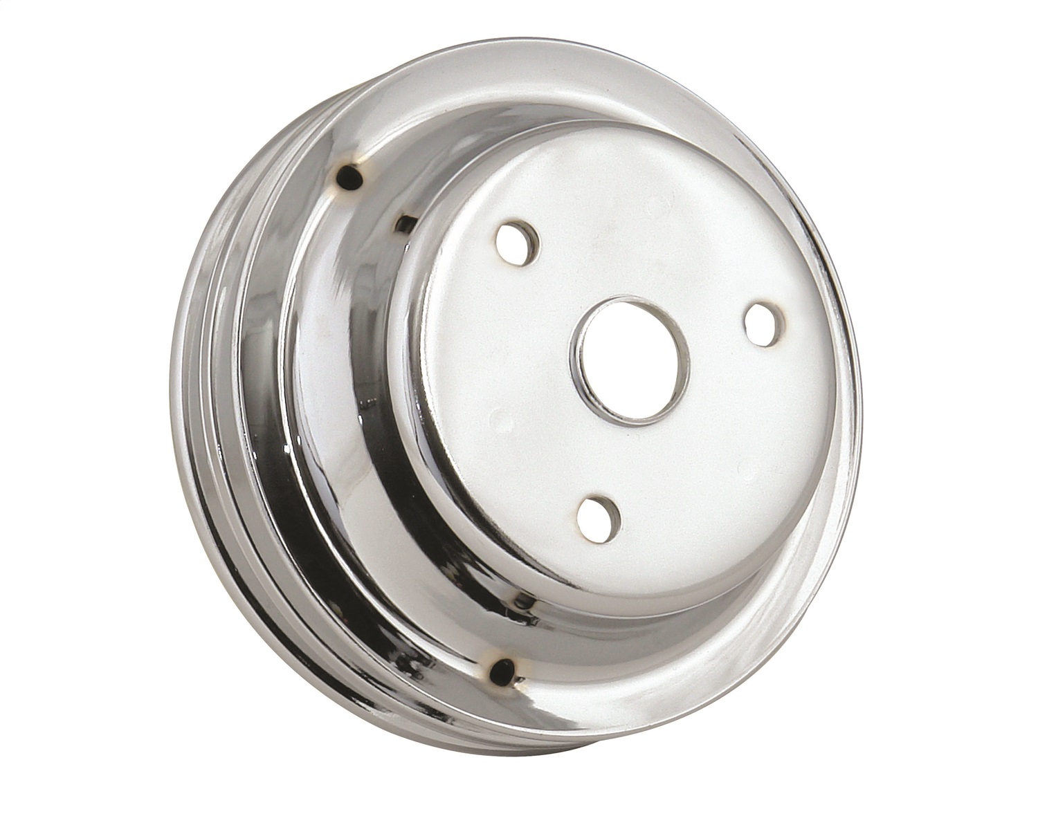 Chrome Crank Pulley Double Groove - 4977