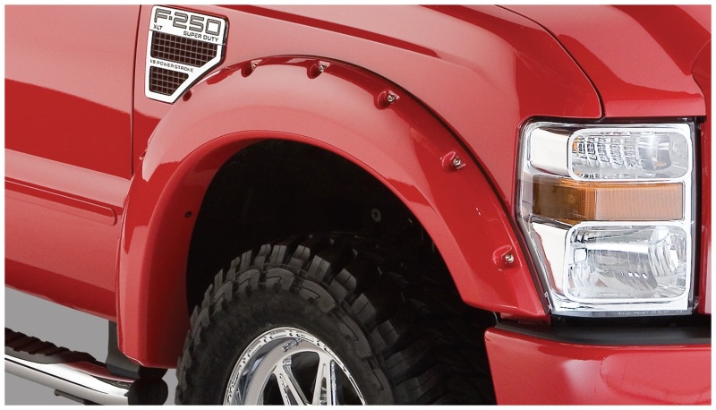 Pocket/Rivet Style Fender Flares Black Smooth Finish 2-Piece Front - 20055-02
