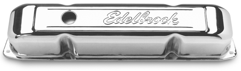 Edelbrock Valve Cover Signature Series Chrysler 1958-1979 361-440 V8 Chrome - 4491