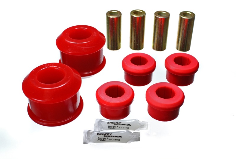Control Arm Bushing Set; Red; Front; Performance Polyurethane; - 16.3116R