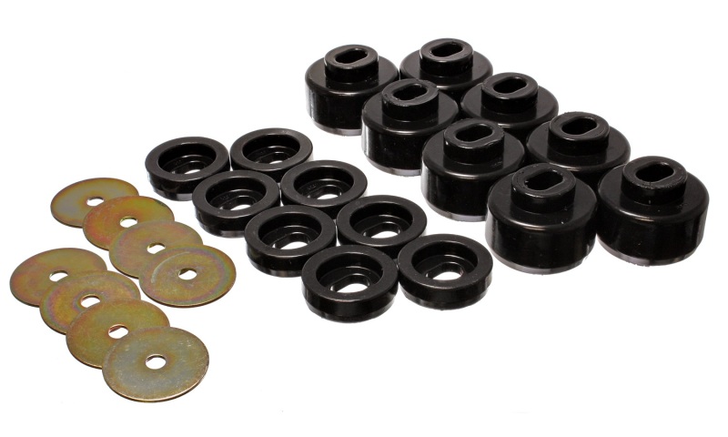 Energy Suspension 99-06 Silverado C1500/K1500/01-06 Silverado C2500/K2500 Black Body(cab) Mount Set - 3.4150G