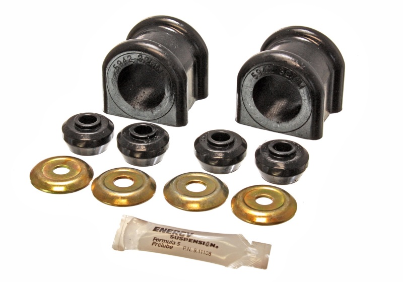 Energy Suspension 2006-08 Dodge Ram 1500/2500/3500 4WD 32mm Black Front Sway Bar Bushing Set - 5.5174G