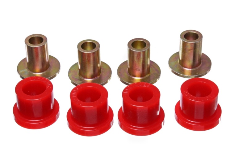 Rack And Pinion Bushing Set; Red; Performance Polyurethane; - 8.10107R