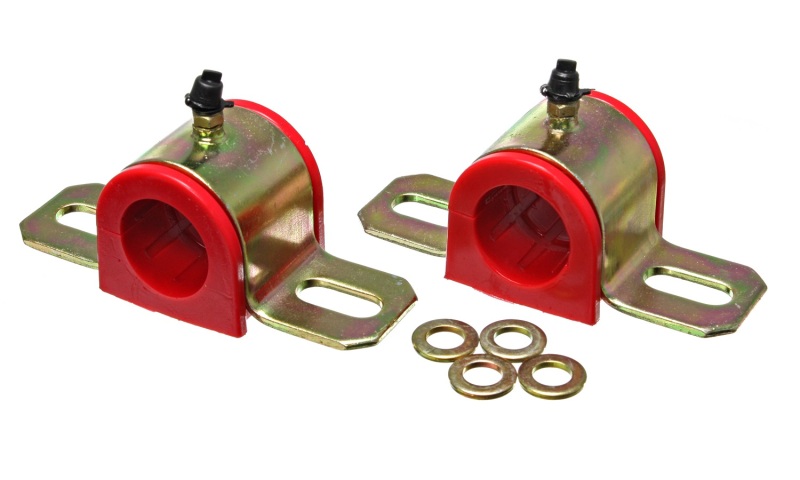 Energy Suspension All Non-Spec Vehicle Red Greaseable 1 inch Front Sway Bar Bushings - 9.5161R