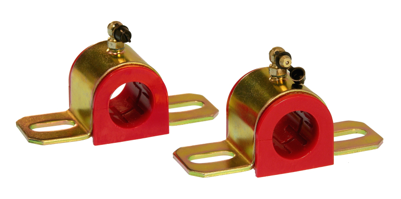 Prothane Universal 90 Deg Greasable Sway Bar Bushings - 1 1/16in - Type B Bracket - Red - 19-1221