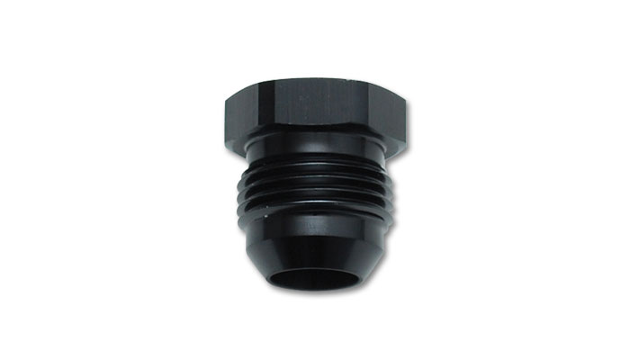 Flare Plugs; Size: -10AN; 6061 Aluminum; Anodized Black; - 10444