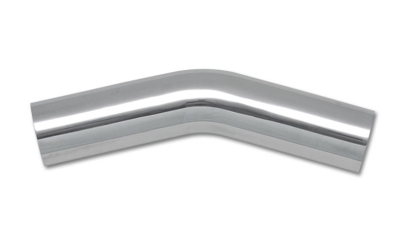 Vibrant 2.5in O.D. Universal Aluminum Tubing (30 degree Bend) - Polished - 2808