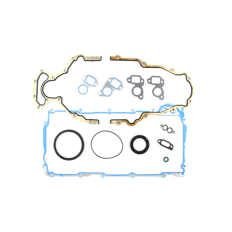 Bottom End Gasket Kit; Small Block V8; With Flat Mount Cam Plate Bolts; - PRO1040B