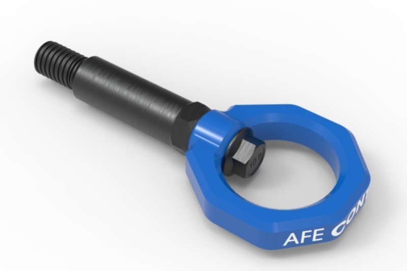 aFe Control Front Tow Hook Blue BMW F-Chassis 2/3/4/M - 450-502001-L