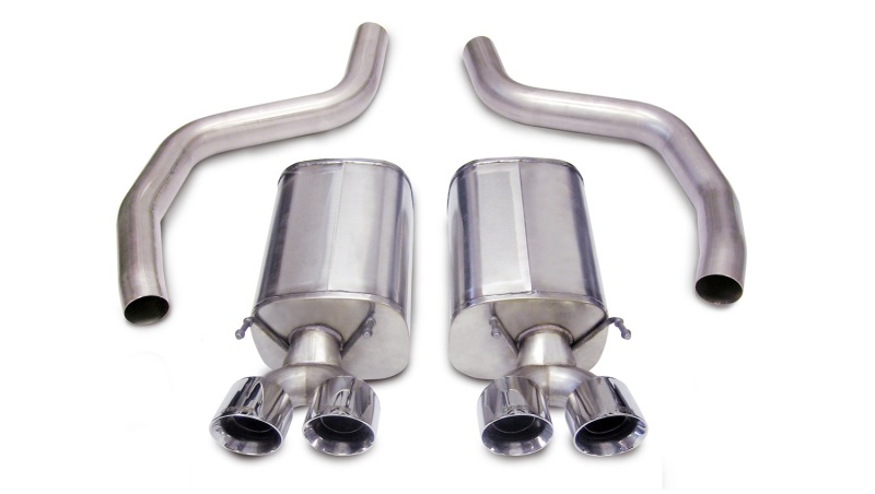 3.0in. Axle-Back Dual Rear Exit with Twin 4.0in. Polished Pro-Series Tips - 14164