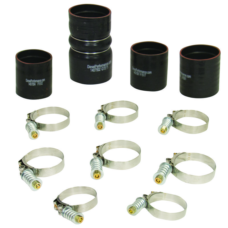 Intercooler Hose And Clamp Kit; Incl. Tubes/Boots/HD Spring Loaded Clamps; - 1047037