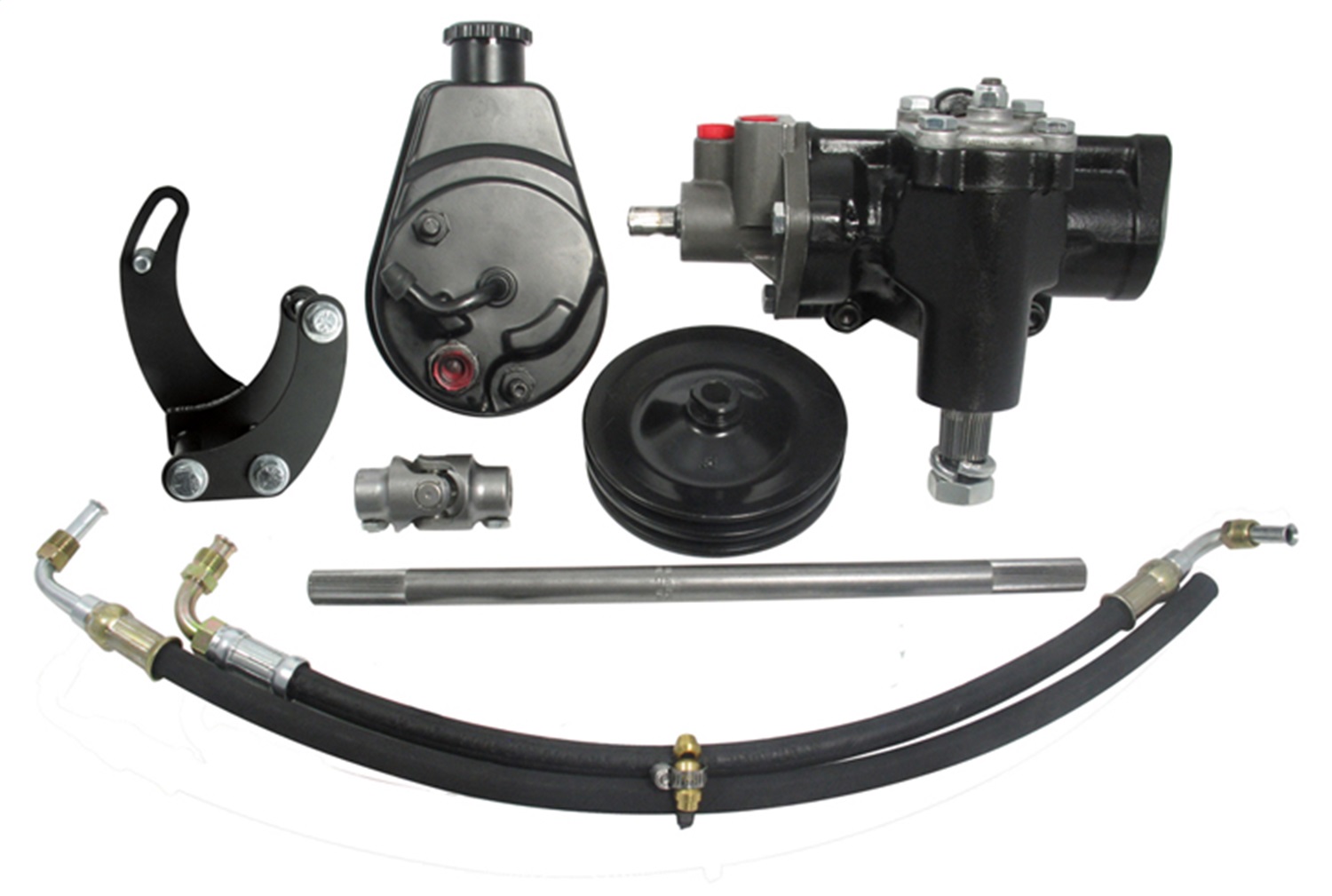Power Steering Conversion Kit; 58-64 Chevy Cars; Delphi 600 Series; Complete Kit - 999014