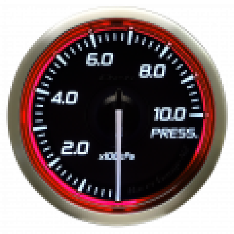 DEFI Racer Pressure Gauge N2 52mm SI 1000KPA Red - DF16203